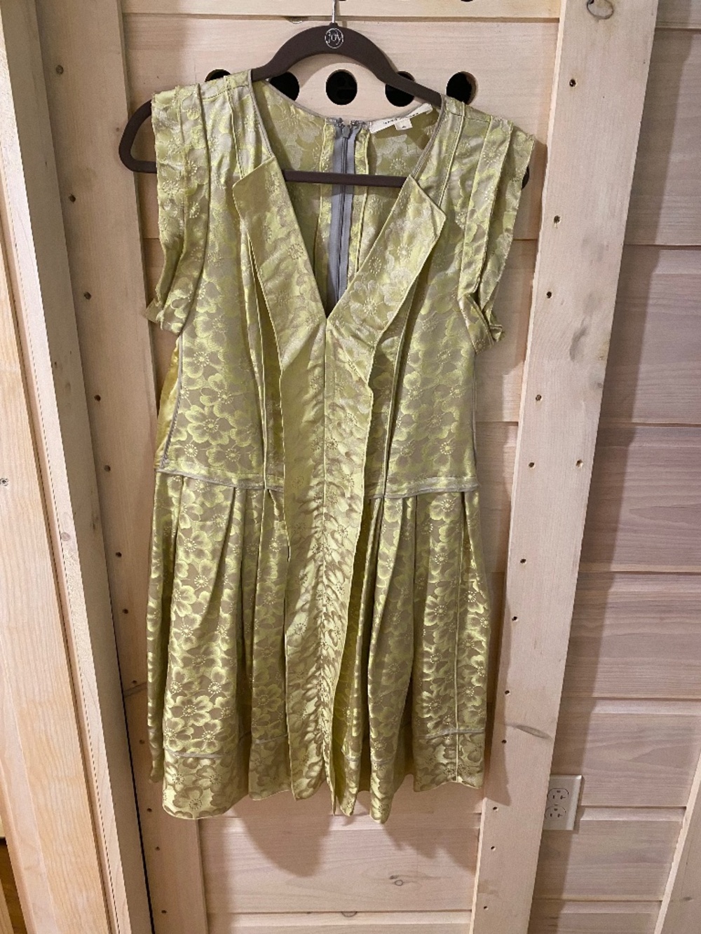 Marc Jacobs green brocade dress